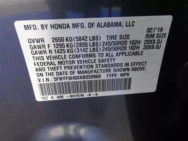 2019 Honda Pilot Elite