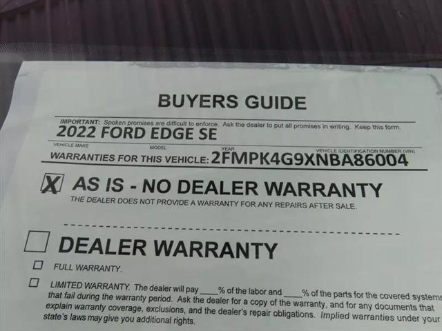 2022 Ford Edge SE