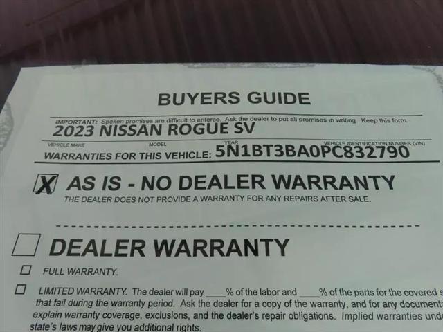 2023 Nissan Rogue SV FWD