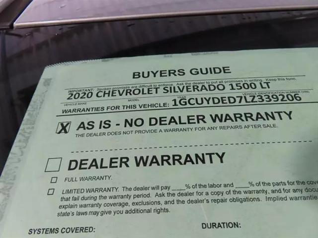 2020 Chevrolet Silverado 1500 4WD Crew Cab Short Bed LT