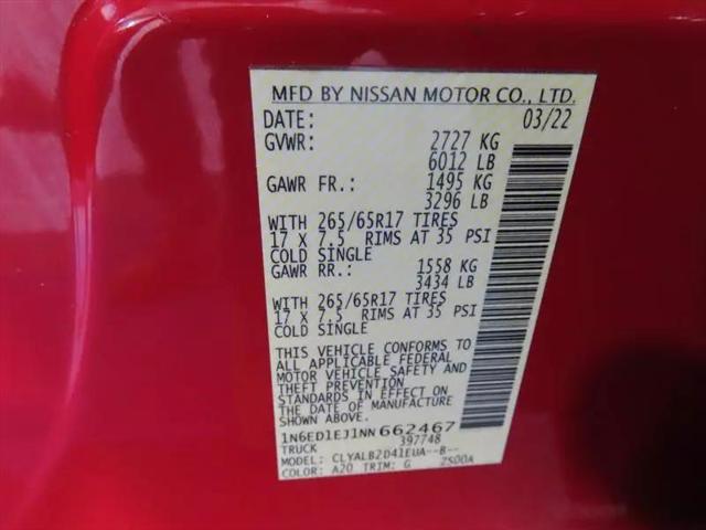 2022 Nissan Frontier Crew Cab SV 4x2