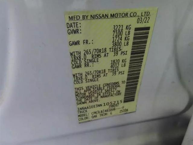 2022 Nissan Titan Crew Cab SV 4x2