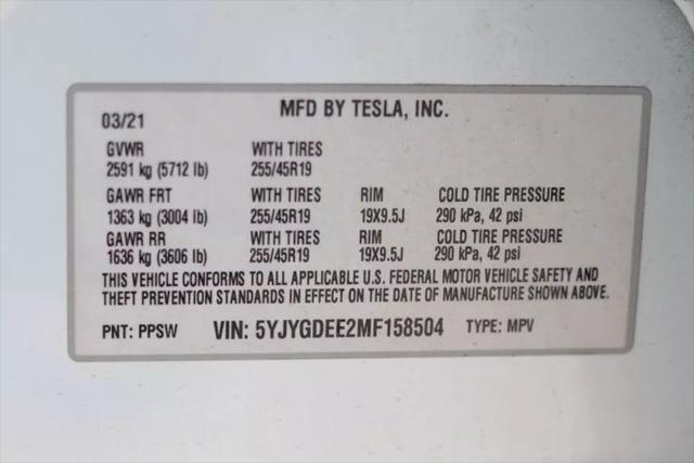 2021 Tesla Model Y Long Range Dual Motor All-Wheel Drive