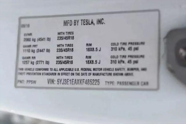 2019 Tesla Model 3 Long Range