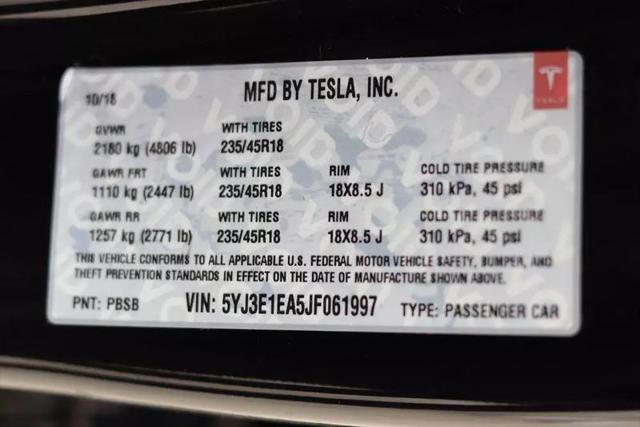 2018 Tesla Model 3 Long Range