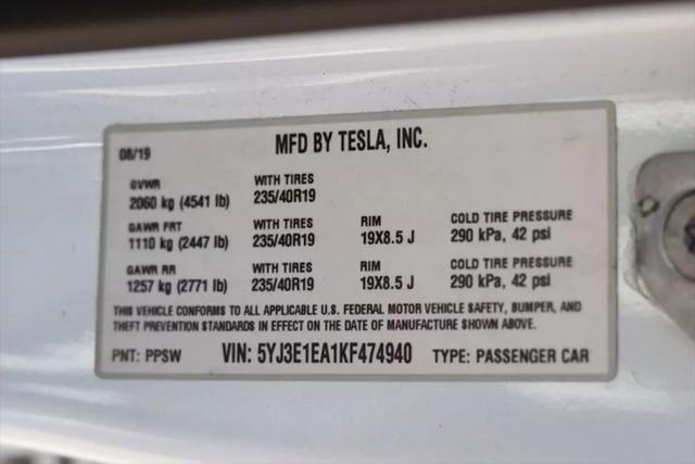 2019 Tesla Model 3 Long Range