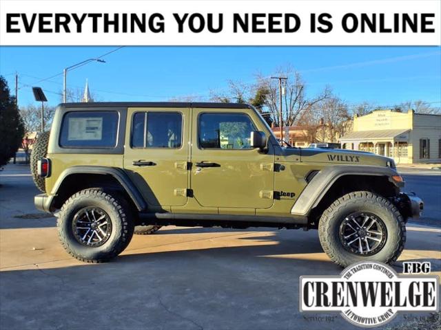 2025 Jeep Wrangler WRANGLER 4-DOOR WILLYS 2025 Jeep Wrangler WRANGLER 4-DOOR WILLYS