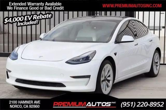 2022 Tesla Model 3 Rear-Wheel Drive for sale in Norco, CA