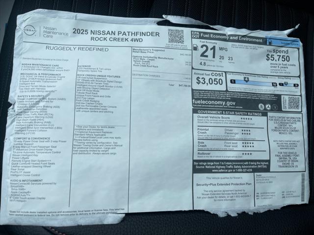 2025 Nissan Pathfinder Rock Creek 4WD