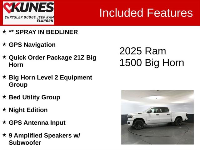 2025 RAM Ram 1500 RAM 1500 BIG HORN CREW CAB 4X4 57 BOX