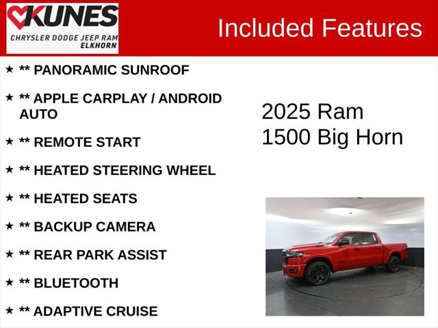 2025 RAM Ram 1500 RAM 1500 BIG HORN CREW CAB 4X4 57 BOX