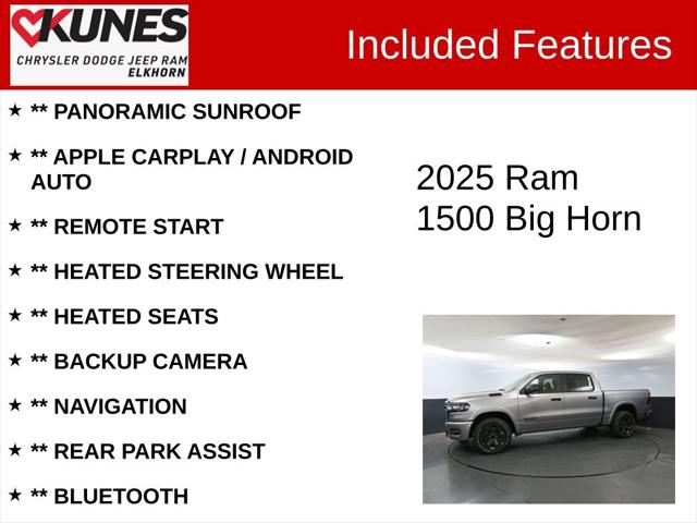 2025 RAM Ram 1500 RAM 1500 BIG HORN CREW CAB 4X4 57 BOX