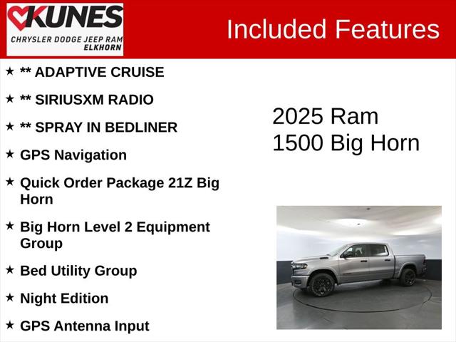 2025 RAM Ram 1500 RAM 1500 BIG HORN CREW CAB 4X4 57 BOX