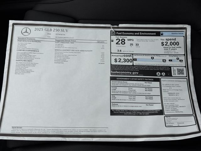 2025 Mercedes-Benz GLB GLB 250