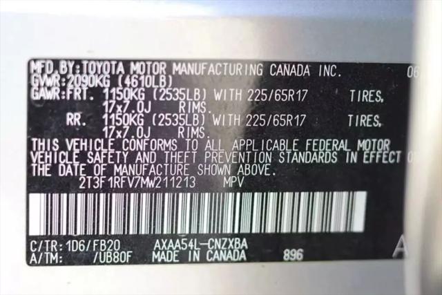 2021 Toyota RAV4 LE