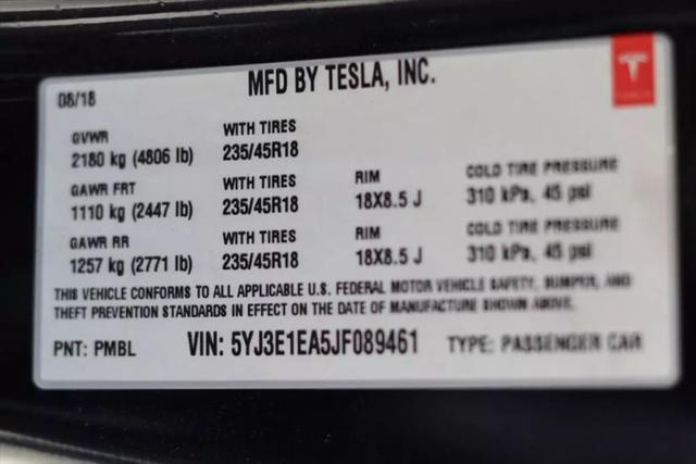 2018 Tesla Model 3 Long Range
