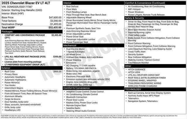 2025 Chevrolet V Blazer eAWD LT