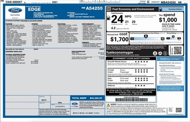 2021 Ford Edge Titanium