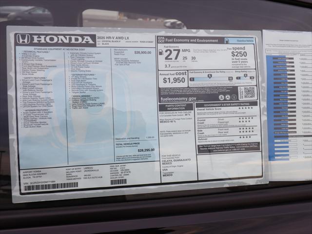 2025 Honda HR-V AWD LX