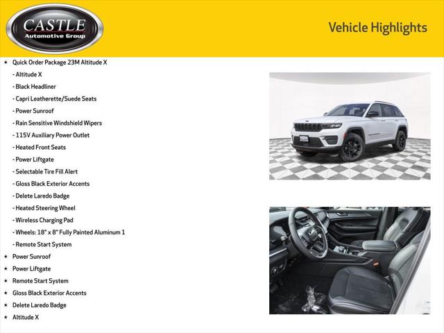 2025 Jeep Grand Cherokee GRAND CHEROKEE ALTITUDE X 4X4