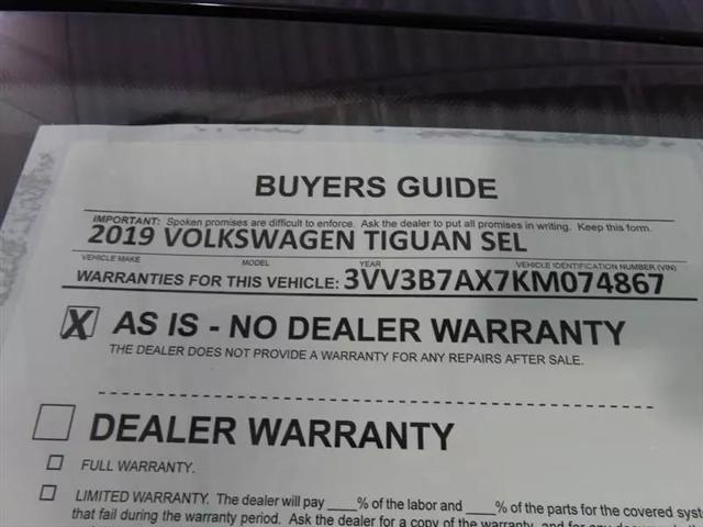 2019 Volkswagen Tiguan 2.0T SEL