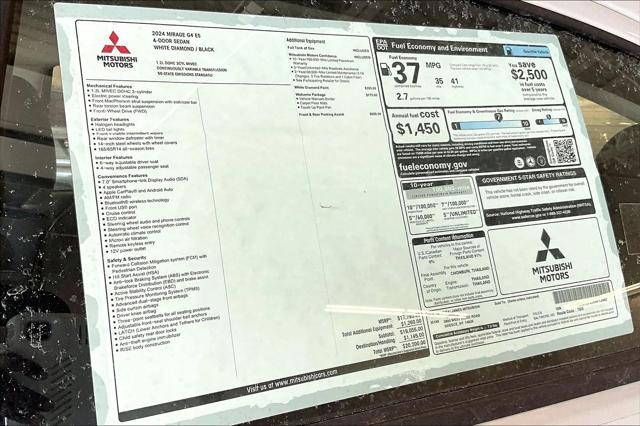 2024 Mitsubishi Mirage G4 ES