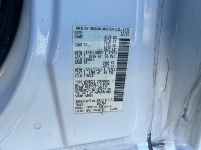 2021 Nissan 2500 SV Standard Roof V8