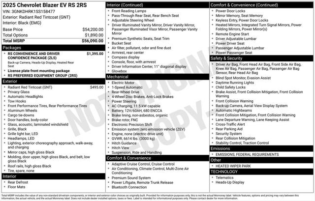 New 2025 Chevrolet Blazer EV For Sale in Tuscumbia, AL