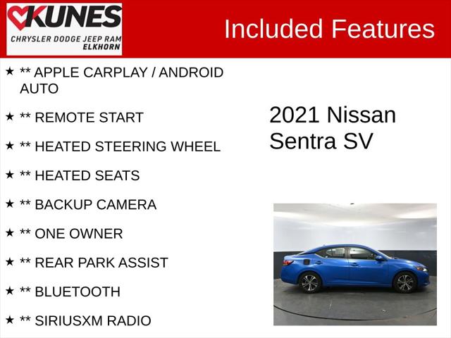 2021 Nissan Sentra SV Xtronic CVT