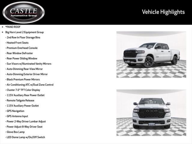 2025 RAM Ram 1500 RAM 1500 BIG HORN CREW CAB 4X4 57 BOX