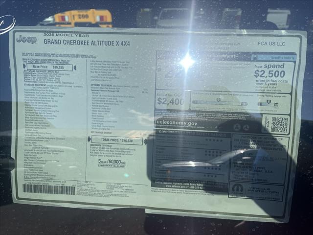 2025 Jeep Grand Cherokee GRAND CHEROKEE ALTITUDE X 4X4