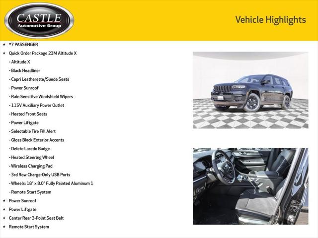 2025 Jeep Grand Cherokee GRAND CHEROKEE L ALTITUDE X 4X4