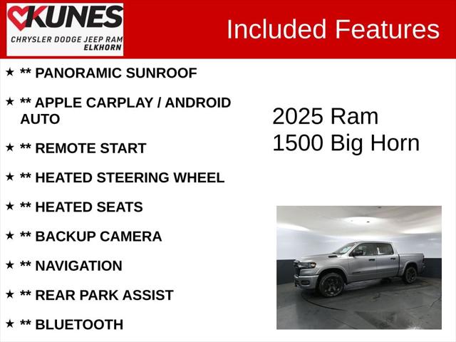 2025 RAM Ram 1500 RAM 1500 BIG HORN CREW CAB 4X4 57 BOX