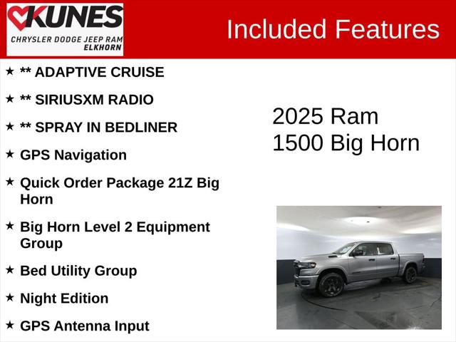 2025 RAM Ram 1500 RAM 1500 BIG HORN CREW CAB 4X4 57 BOX