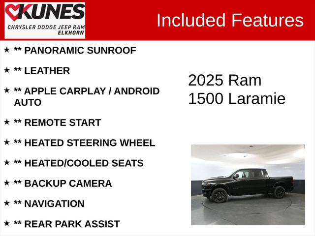 2025 RAM Ram 1500 RAM 1500 LARAMIE CREW CAB 4X4 57 BOX