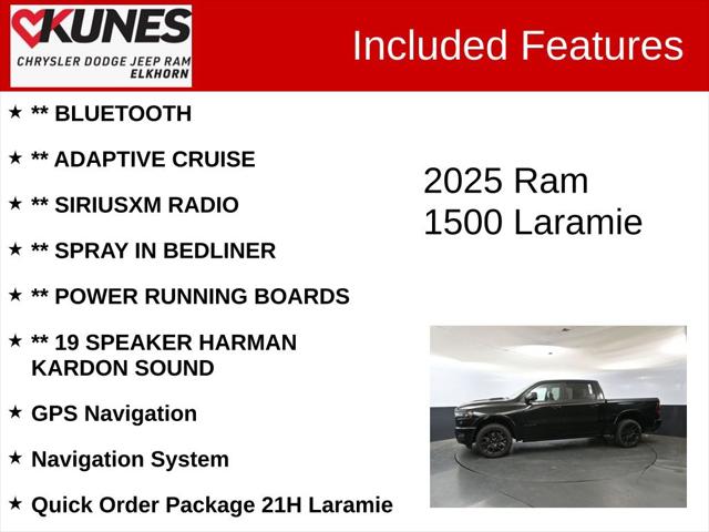 2025 RAM Ram 1500 RAM 1500 LARAMIE CREW CAB 4X4 57 BOX
