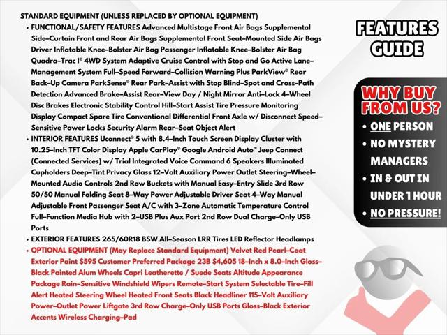 2025 Jeep Grand Cherokee GRAND CHEROKEE L ALTITUDE 4X4 2025 Jeep Grand Cherokee GRAND CHEROKEE L ALTITUDE 4X4