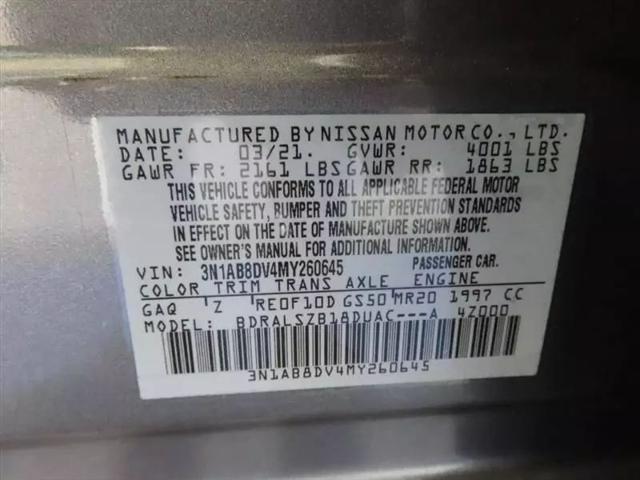 2021 Nissan Sentra SR Xtronic CVT