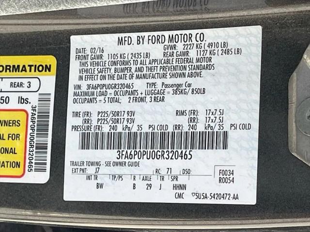 2016 Ford Fusion Energi SE Luxury