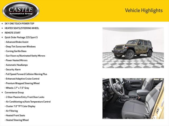 2025 Jeep Wrangler WRANGLER 4-DOOR SPORT S