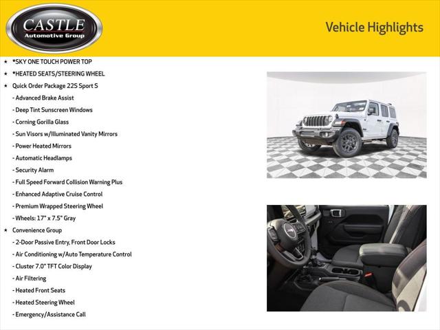 2025 Jeep Wrangler WRANGLER 4-DOOR SPORT S