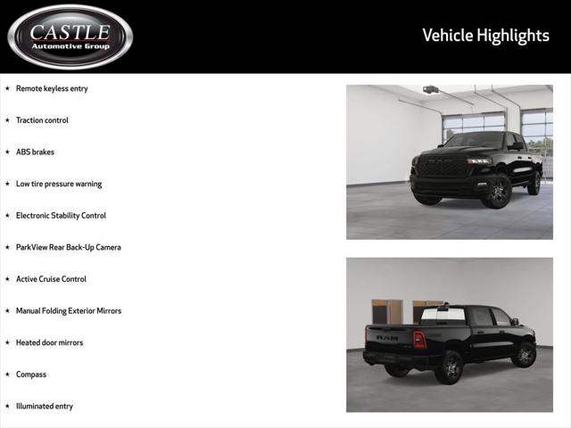 2025 RAM Ram 1500 RAM 1500 WARLOCK CREW CAB 4X4 57 BOX