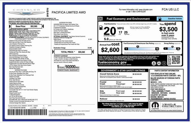 2025 Chrysler Pacifica PACIFICA LIMITED AWD