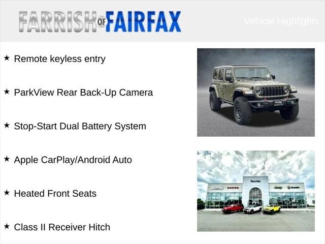 2025 Jeep Wrangler WRANGLER 4-DOOR RUBICON X