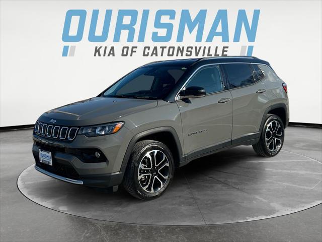 Used 2022 Jeep Compass Limited with VIN 3C4NJDCB8NT102406 for sale in Baltimore, MD