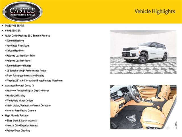 2025 Jeep Grand Cherokee GRAND CHEROKEE L SUMMIT RESERVE 4X4