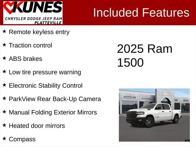 2025 RAM Ram 1500 RAM 1500 WARLOCK CREW CAB 4X4 57 BOX