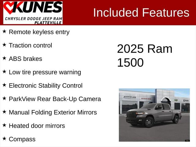 2025 RAM Ram 1500 RAM 1500 WARLOCK CREW CAB 4X4 57 BOX