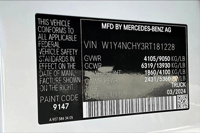 2024 Mercedes-Benz Sprinter 2500 High Roof 4-Cyl Diesel HO