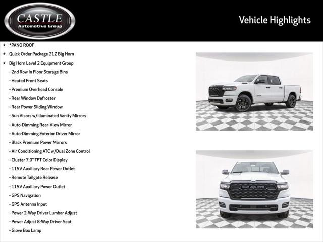 2025 RAM Ram 1500 RAM 1500 BIG HORN CREW CAB 4X4 57 BOX